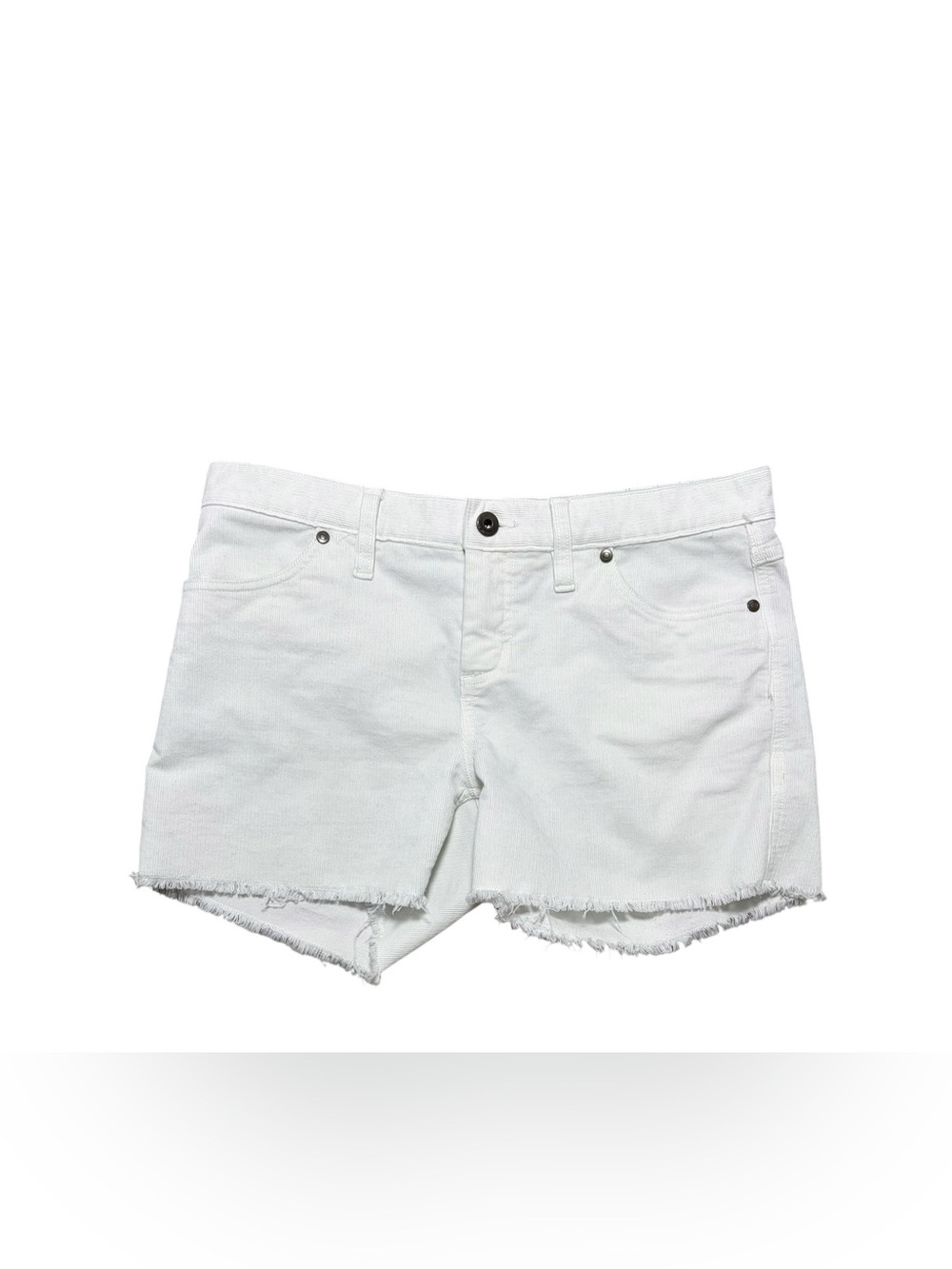 Ladies Carve Designs 4" Oahu Corduroy Shorts, Size 4 White